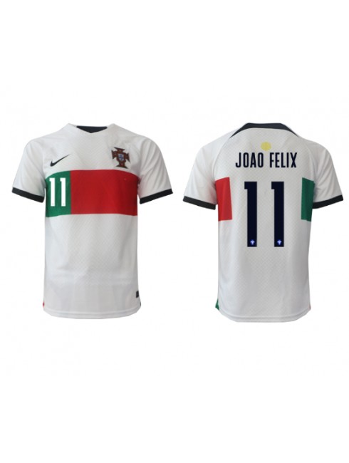 Billige Portugal Joao Felix #11 Bortedrakt VM 2022 Kortermet